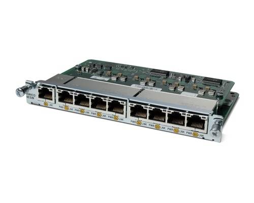Cisco EtherSwitch HWIC - Switch - managed - 8 x 10/100 (PoE)