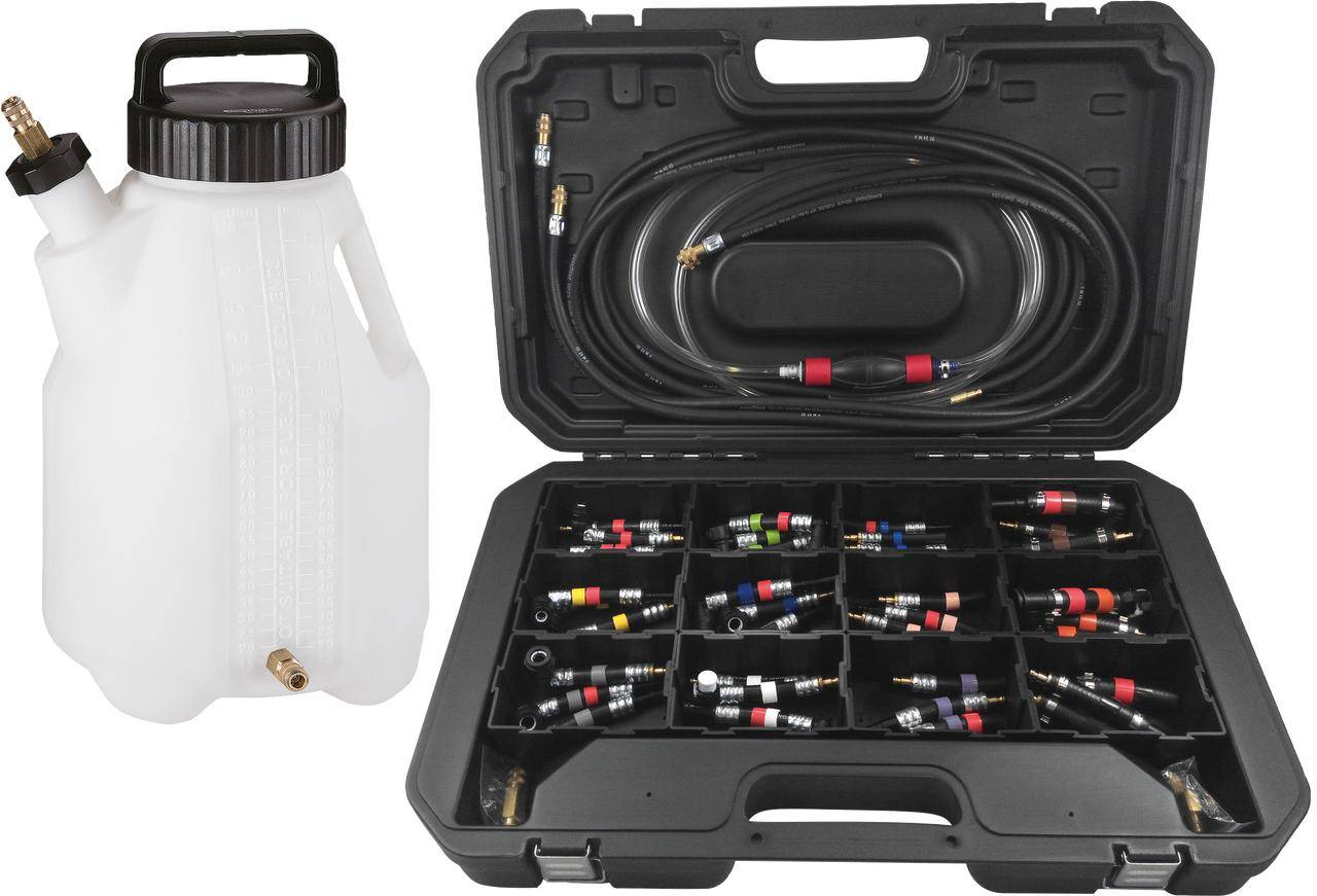 KS TOOLS Kraftstoffsystem Prf- und Reinigungs-Satz, 43-tlg