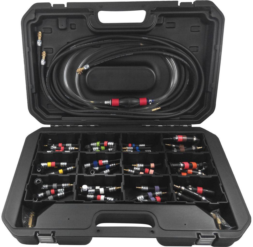 KS TOOLS Kraftstoffsystem Prf- und Reinigungs-Satz, 43-tlg