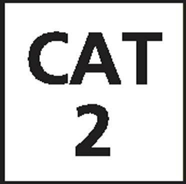 Weißes quadratisches Schild mit fett gedrucktem schwarzem Text „CAT