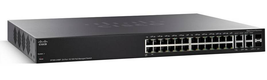 Cisco Small Business SF300-24MP - Switch - L3 - managed - 24 x 10/100 (PoE+)