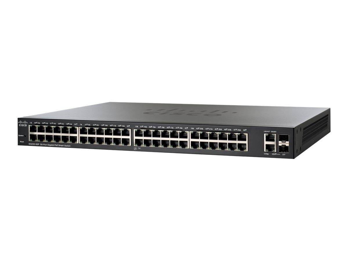 Cisco 220 Series SG220-50P - Switch - managed - 4 x 10/100/1000 (PoE+)