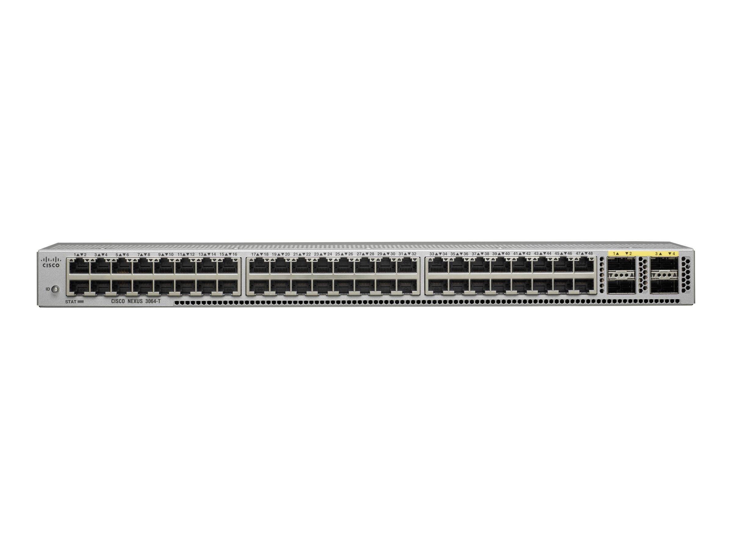Cisco Nexus 3064-T - Switch - L3 - managed - 48 x 10GBase-T + 4 x QSFP+ (Breakout-kompatibel)