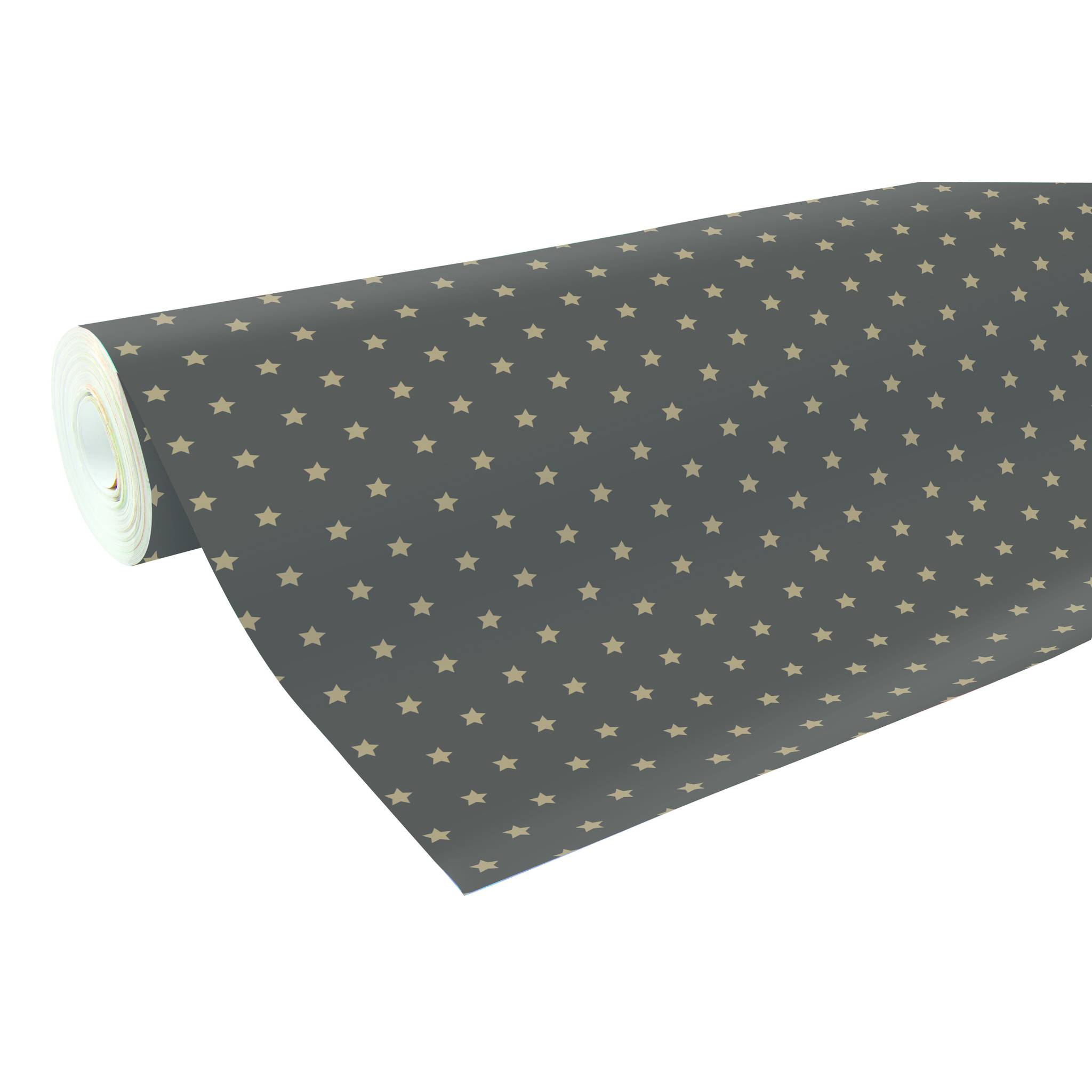 Clairefontaine Geschenkpapierrolle 50x0,70m schwarzer Hintergrund 201339C