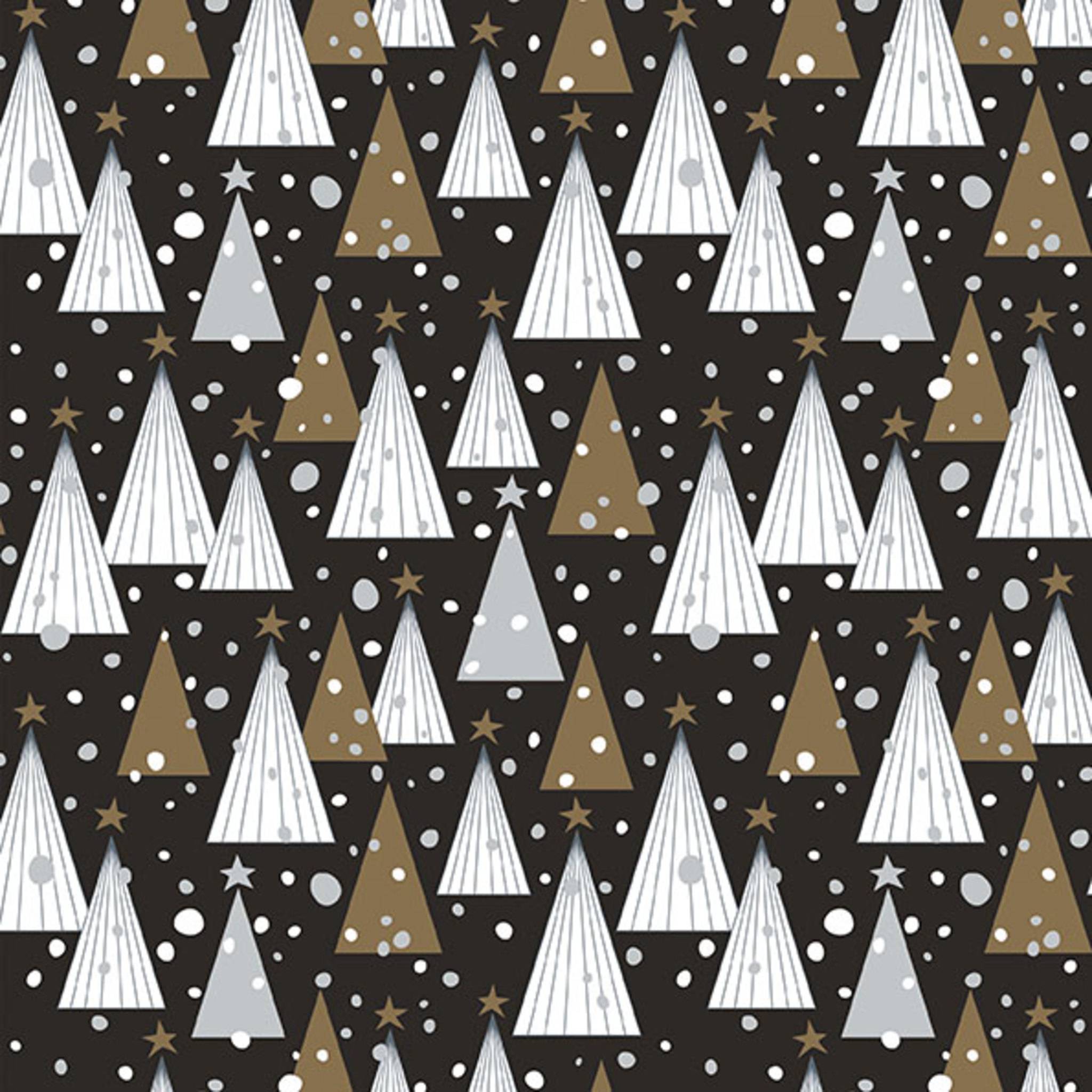 Clairefontaine Geschenkpapierrolle 50x0,70m Tannenbäume 211921C