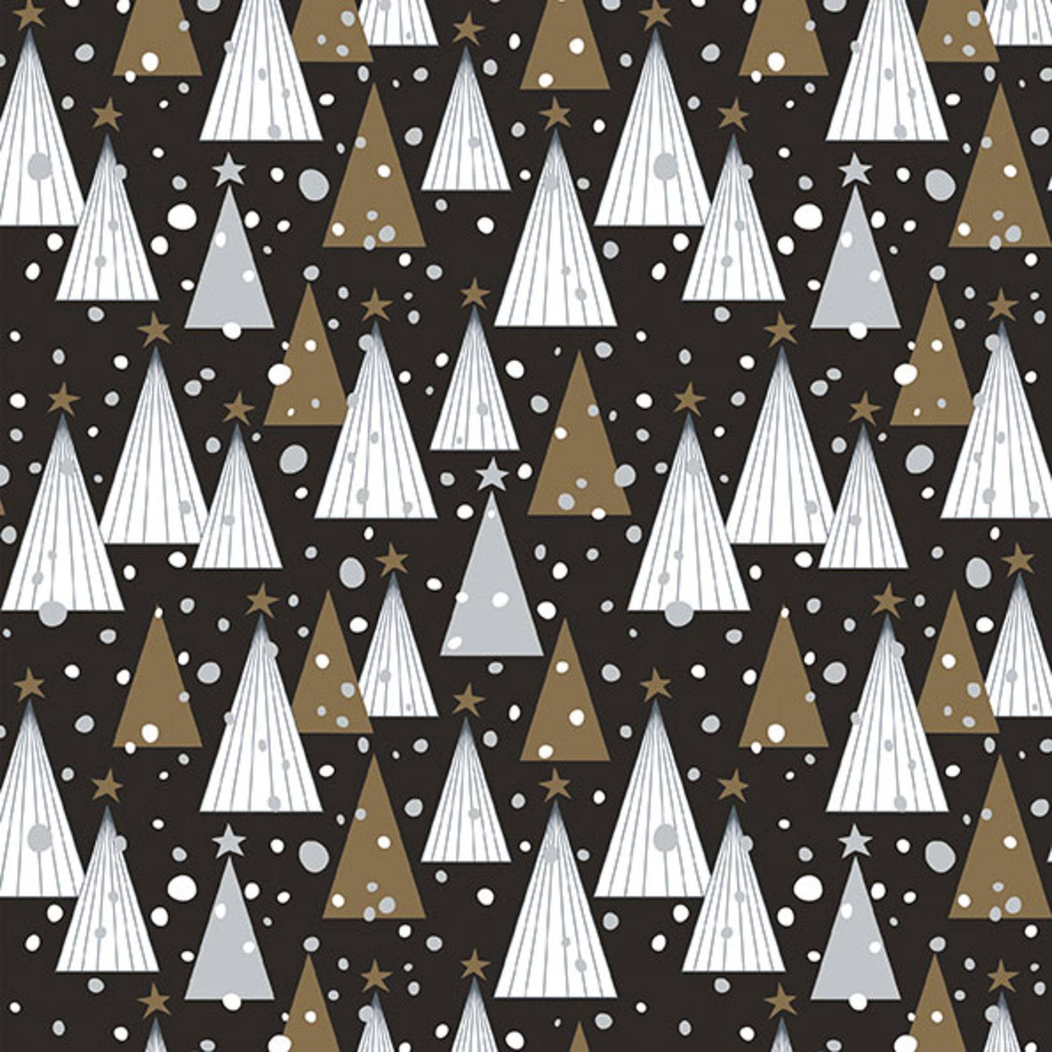 Clairefontaine Geschenkpapierrolle 50x0,70m Tannenbäume 211921C