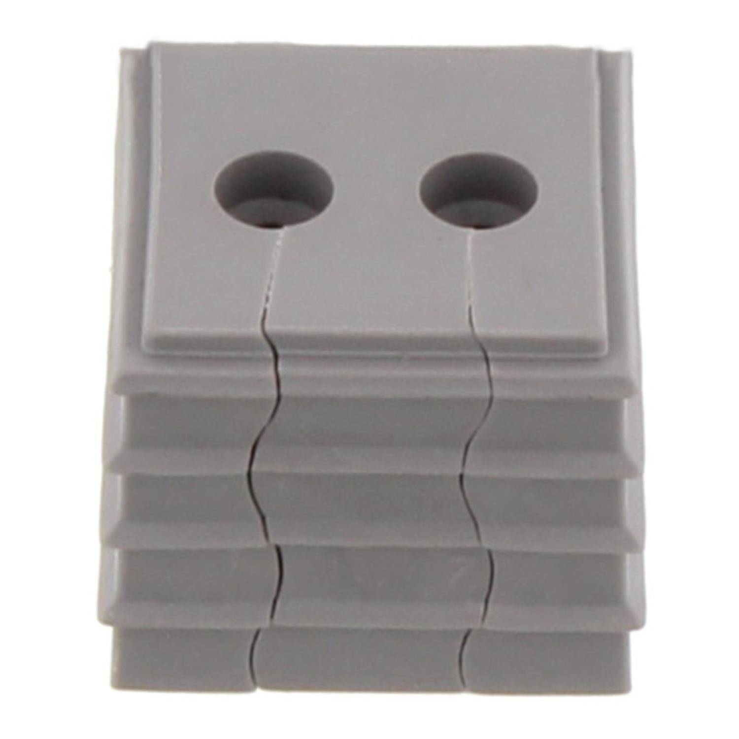 CONTA-CLIP Kabeltülle 2-fach Dichtelement KDS-DE klein Klemmbereich 4,0mm - 5,0mm Temperaturbereich -40°C bis 90°C