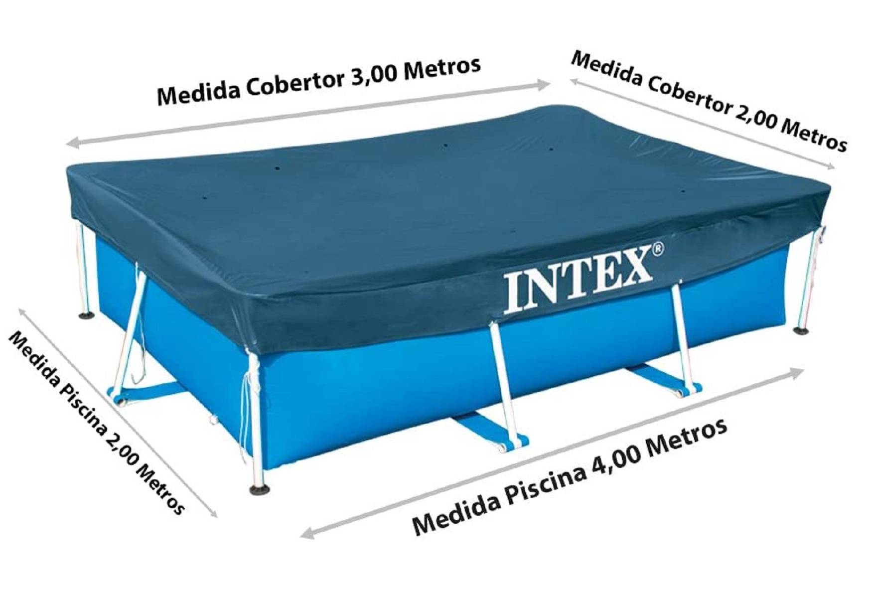 Intex Rectangular Pool Cover - Poolabdeckplane - 300 x 200 cm - Für Rectangular Frame Pool
