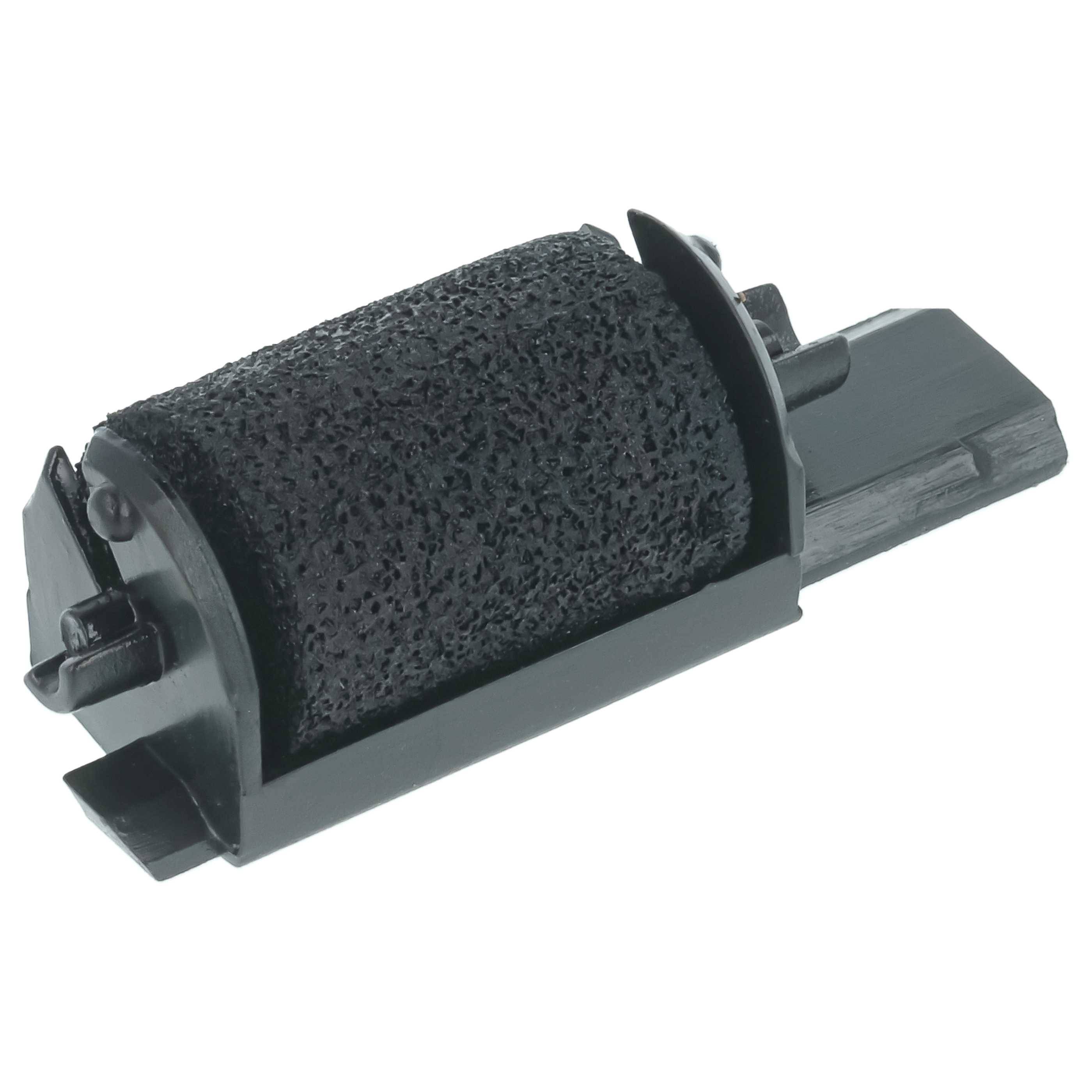 vhbw 10x Farbrolle, Farbwalze Schwarz kompatibel mit Sharp VX 1614 Taschenrechner, Registrierkasse