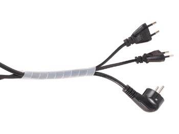 SPIRALSCHLÄUCHE 10m / Ø9mm (TRANSPARENT WEIß)