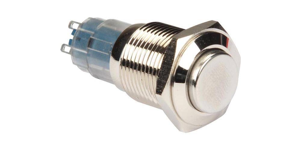 Onpow DRUCKSCHALTER - RUND - HOCH - METALL - DPDT 2NO 2NC