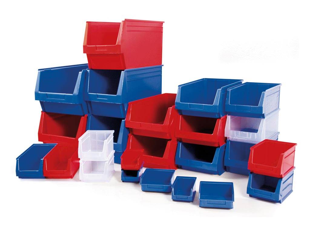 Tayg Sichtlagerkasten, stapelbar, Kunststoff, 500 x 303 x 200 mm, Blau
