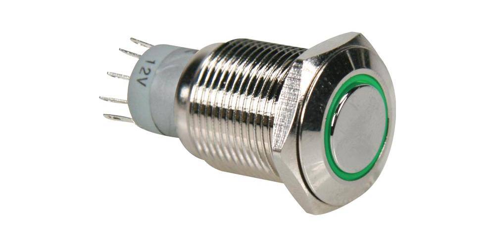 Onpow DRUCKTASTER - RUND - METALL - SPDT 1NO 1NC - GRÜNE