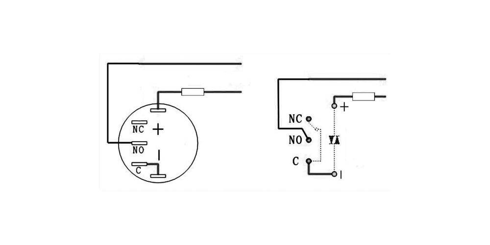 Onpow DRUCKSCHALTER - RUND - HOCH - METALL - SPDT 1NO 1NC