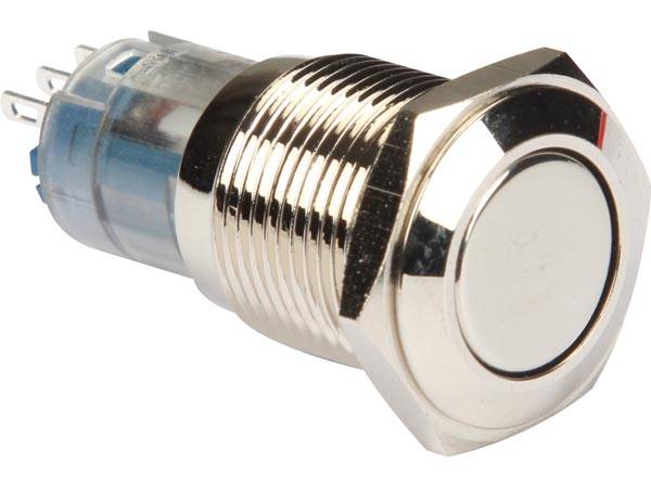 DRUCKTASTER - RUND - METALL SPDT 1NO 1NC