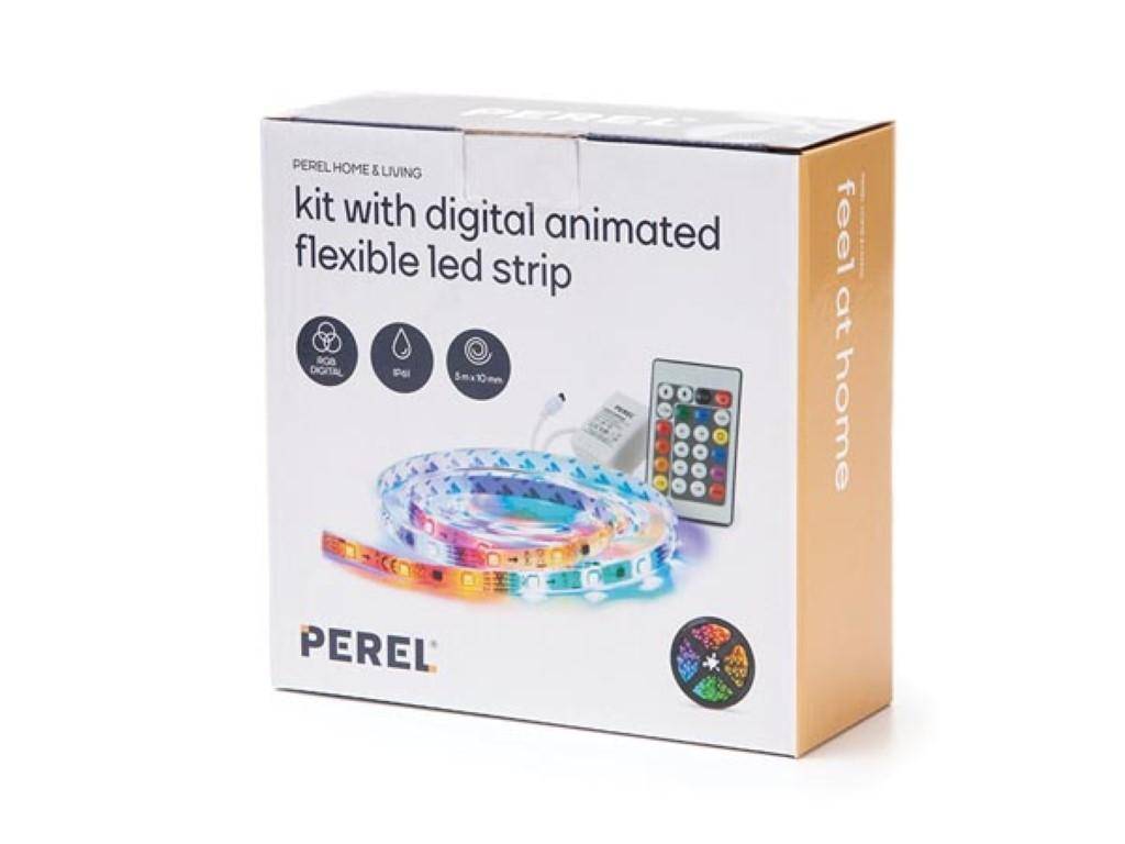 Perel SET MIT FLEXIBLEM LED-STREIFEN, CONTROLLER UND NETZTEIL -