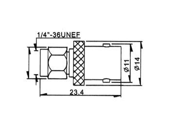 SMA-STECKER / BNC-BUCHSE