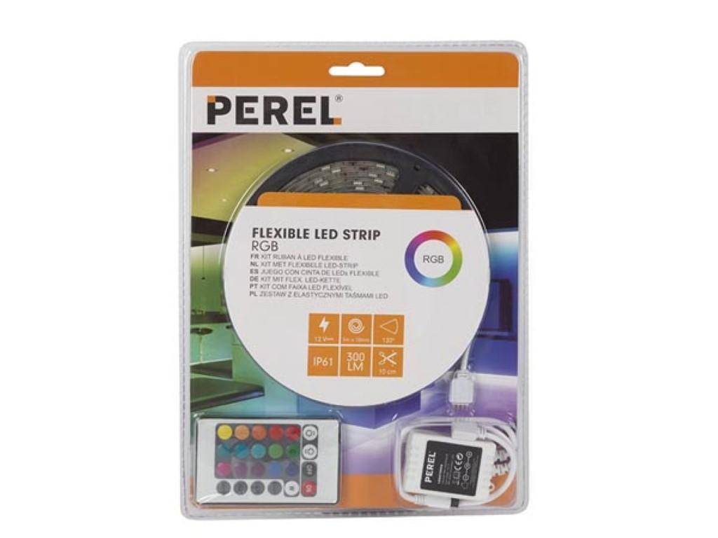 Perel SET MIT FLEXIBLEM LED-STREIFEN, CONTROLLER UND NETZTEIL - RGB -
