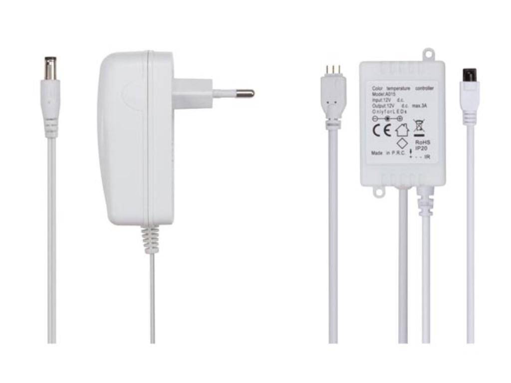 Perel SET MIT FLEXIBLEM LED-STREIFEN, CONTROLLER UND NETZTEIL - WARM-