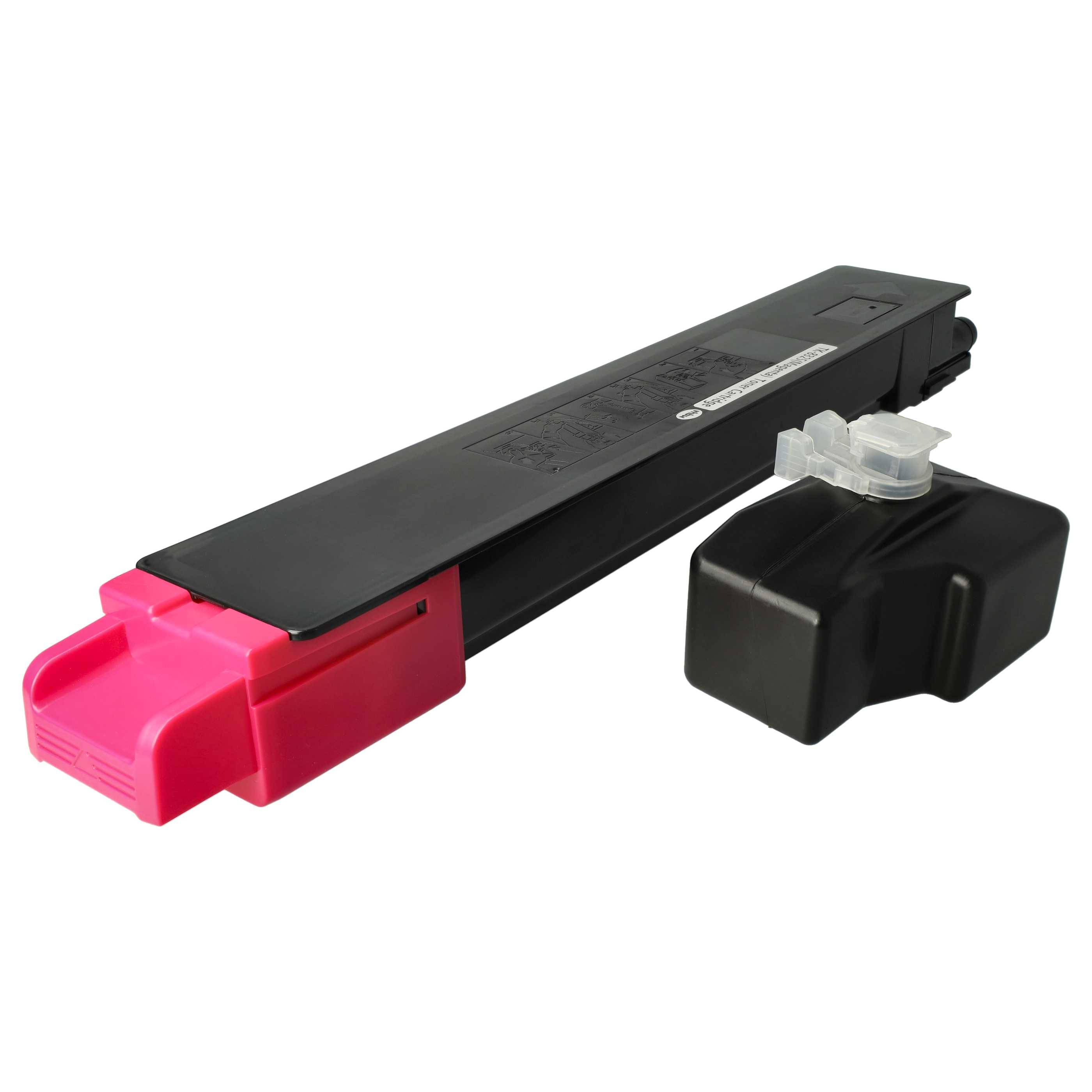 vhbw Toner kompatibel mit Kyocera TASKalfa 2551ci, 2552ci Drucker - Kompatible Tonerkartusche + Resttonerbehälter, Magenta