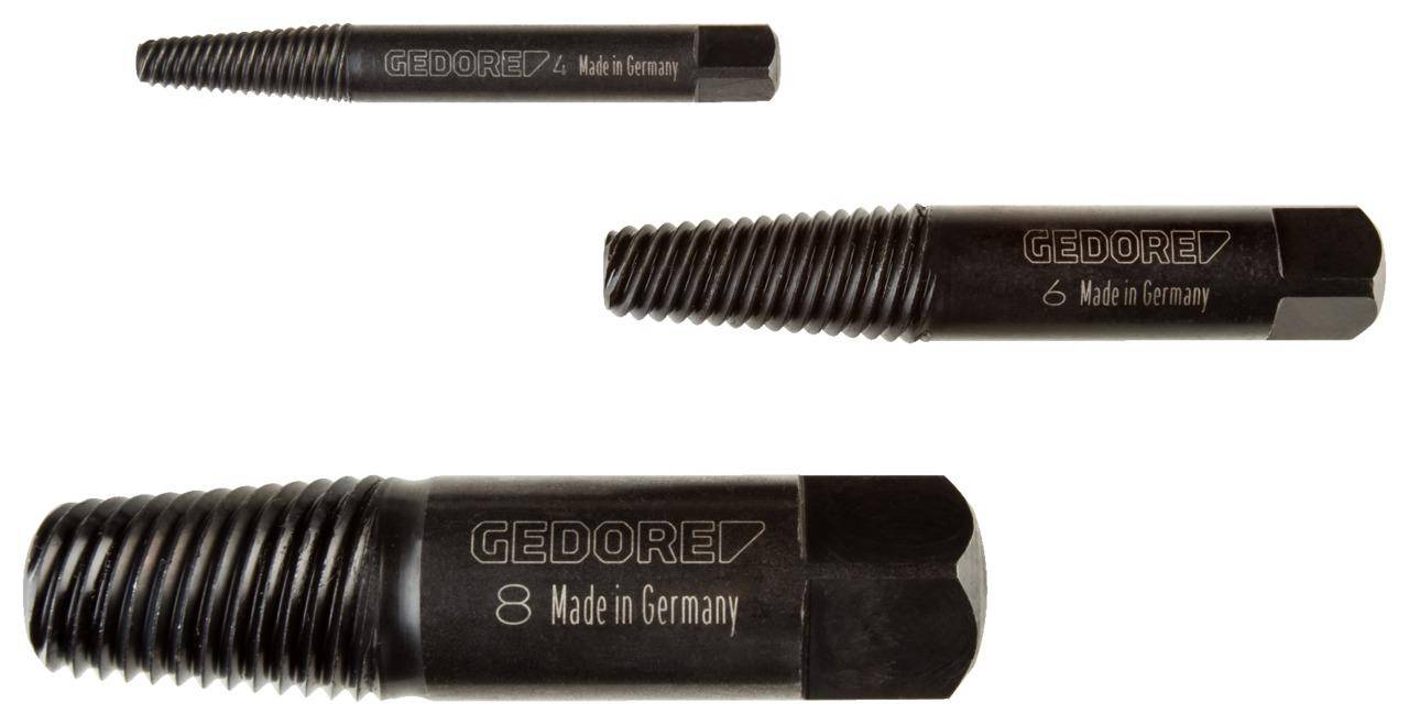 Drei Metallwerkzeuge mit der Aufschrift „GEDORE