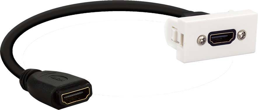 E+P Elektrik Anschlussblende HDMI 2.0 WDH 20 LOSE