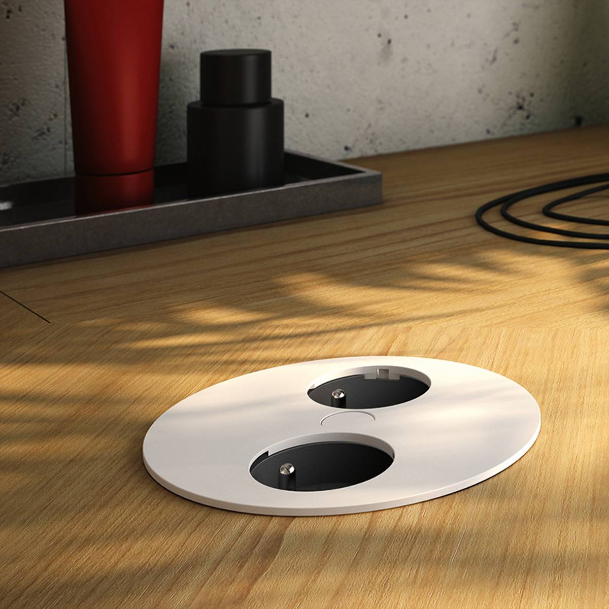 BACHMANN TWIST 2xUTE 2,0m AEH weiss 30GE seidenmatt