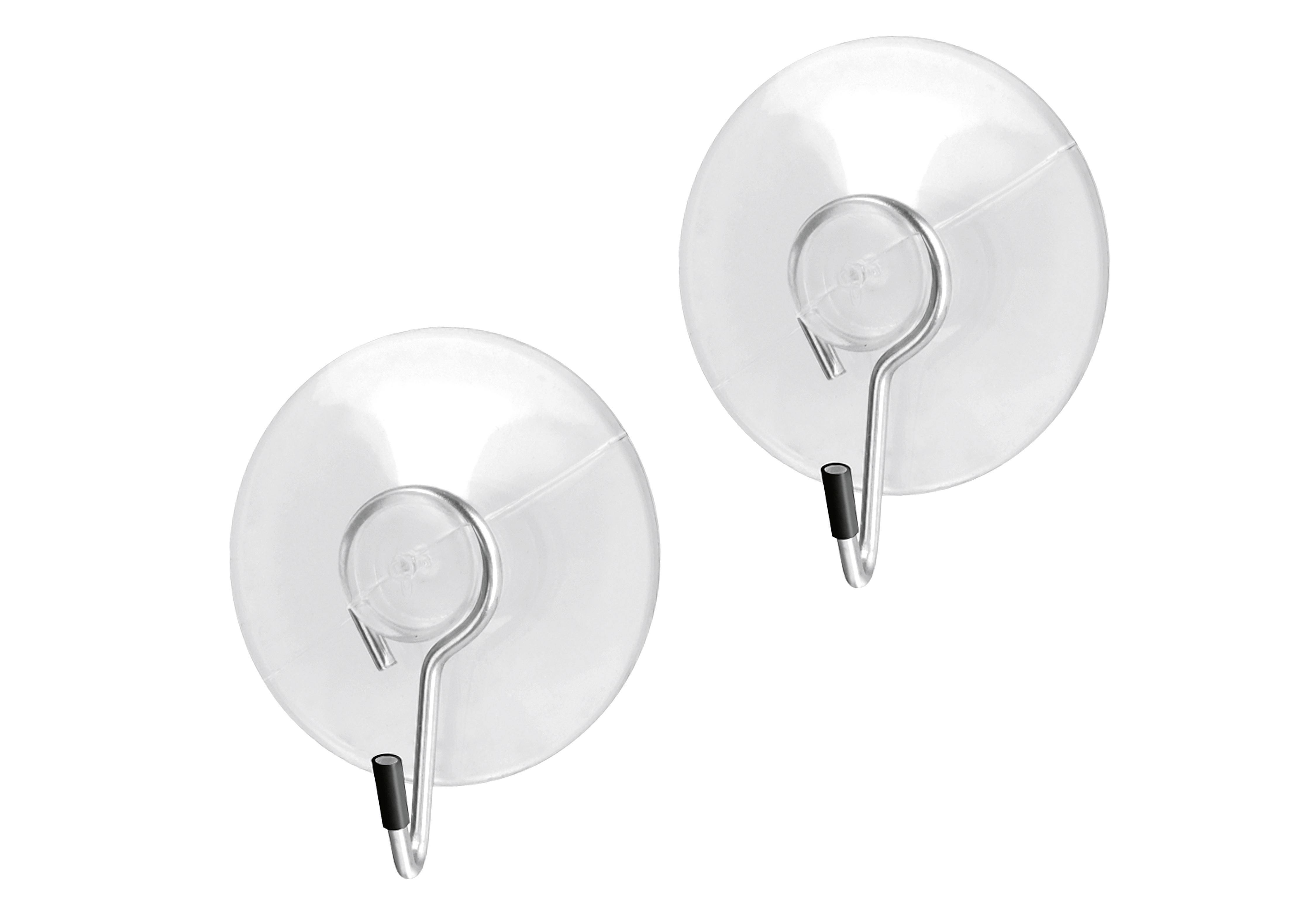 Metaltex Saughaken transparent 2er