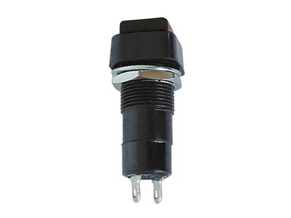 R18-23B - DRUCKTASTER - 1P AUS-(EIN) - SCHWARZE SCHUTZKAPPE - 3 A / 125 V