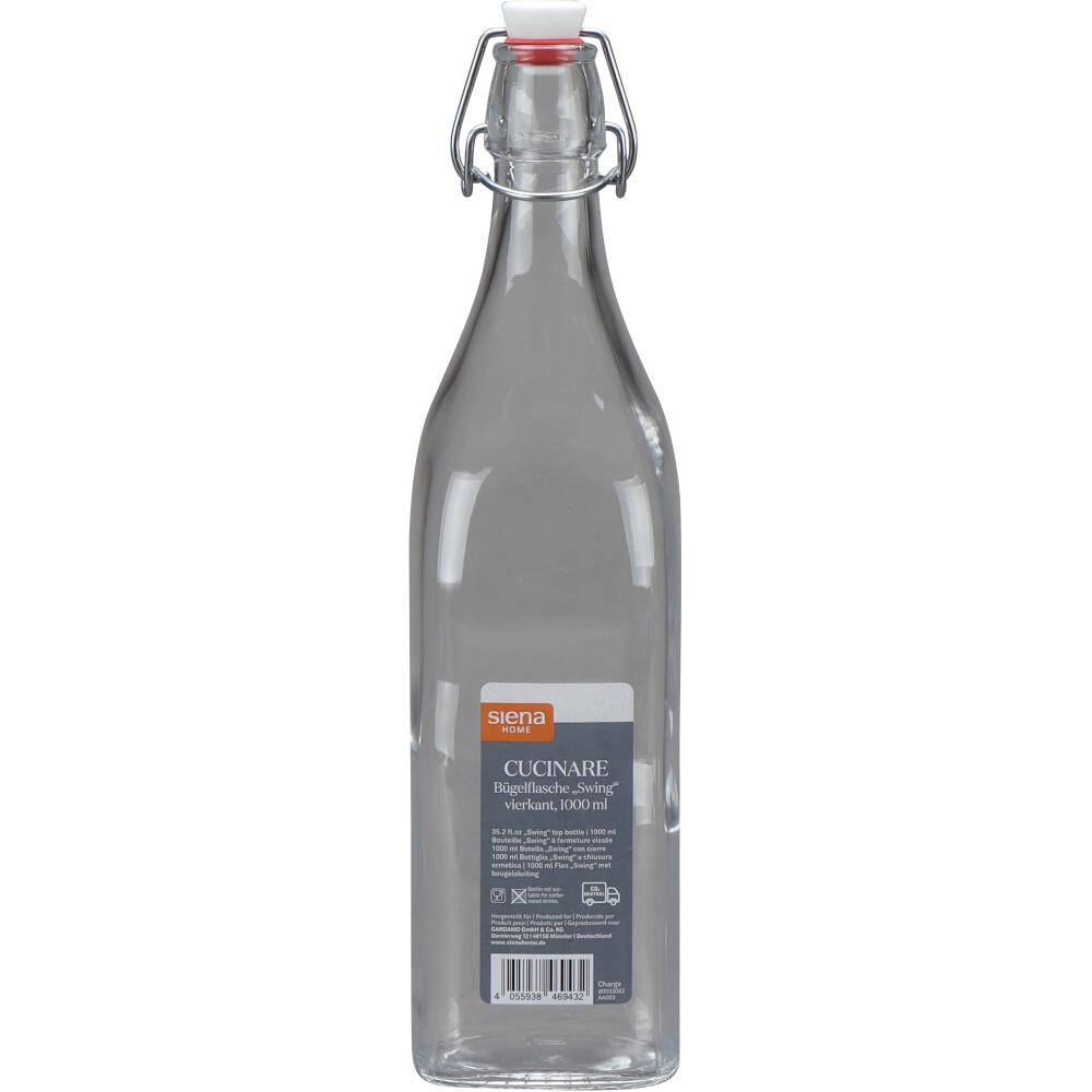 SIENA HOME Bügelflasche "Cucinare" 1,0 l vierkant