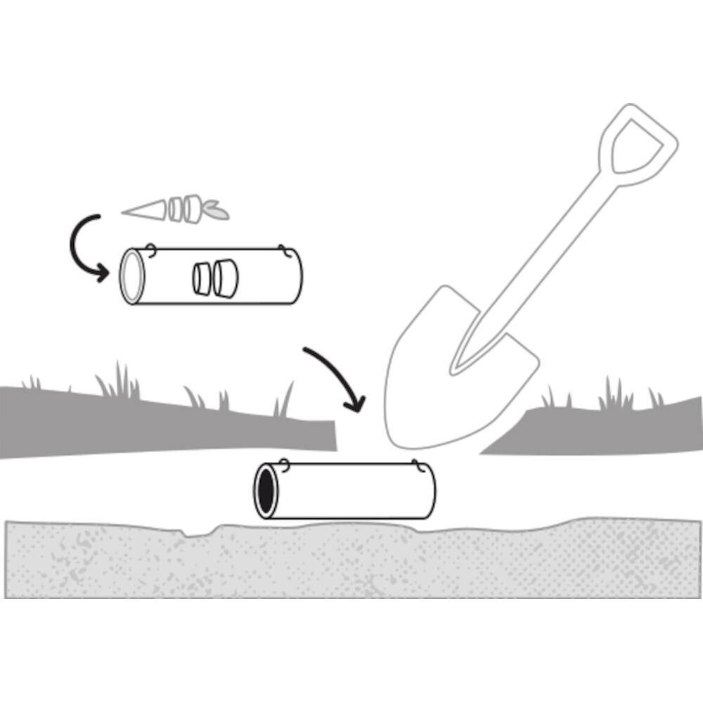 LUNA Wühlmaus-Röhrenfalle schwarz zum Lebendfang