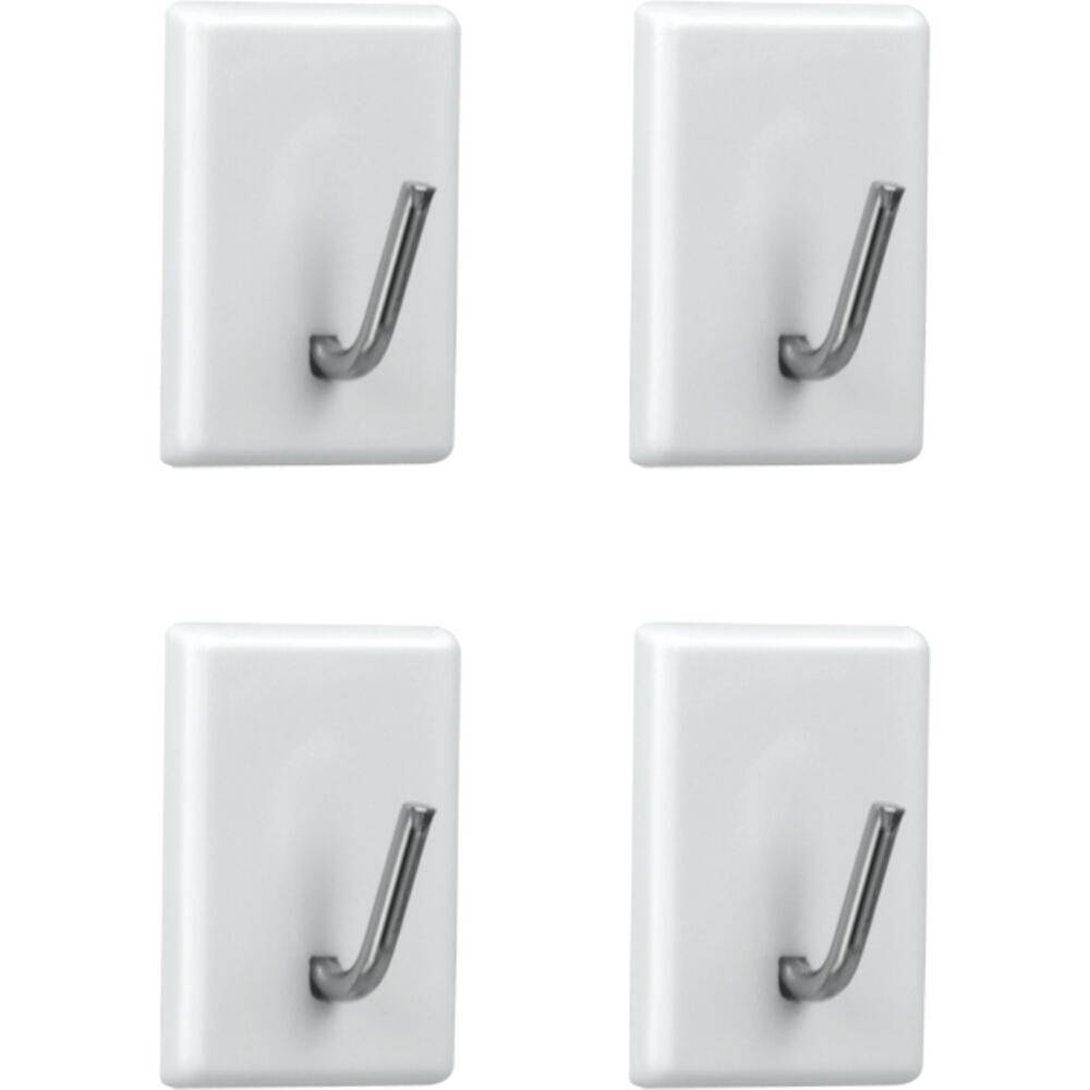 Metaltex Gardinenhaken 4 Stück weiß