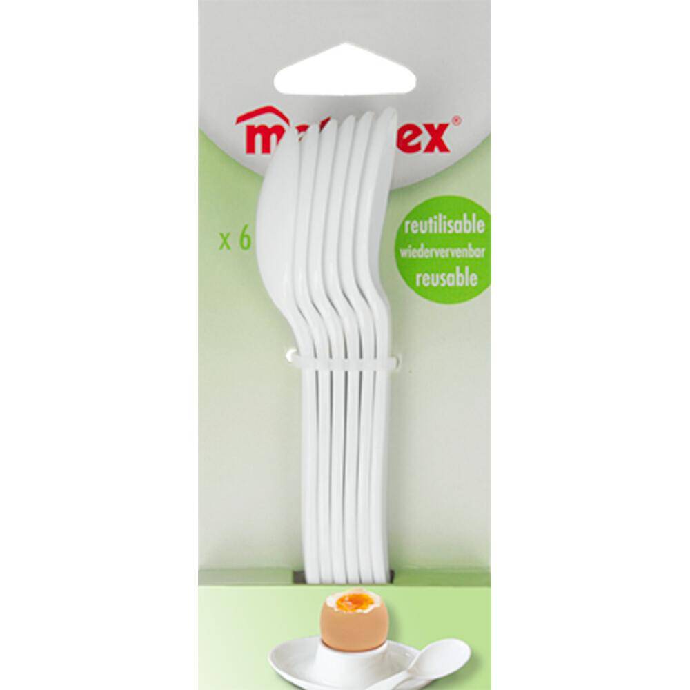 Metaltex Eierlöffel 6er-Set aus Kunststoff