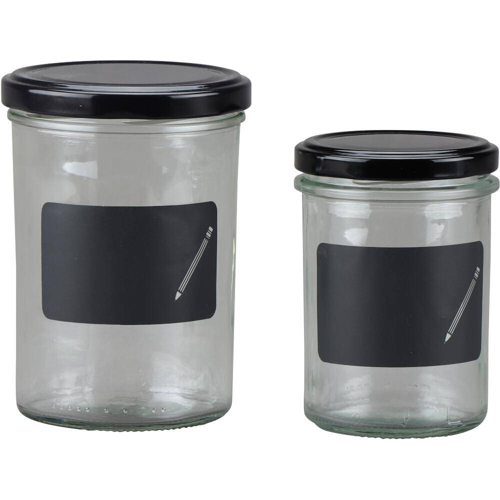 SIENA HOME Sturz-Glas "Cucinare" 230 ml mit Kreidefeld zum Beschriften