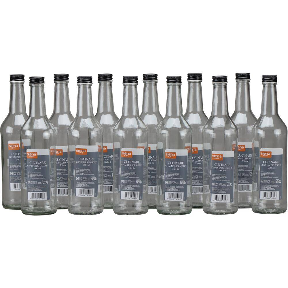 SIENA HOME Gradhalsflasche "Cucinare" 500 ml rund, Verschraubung