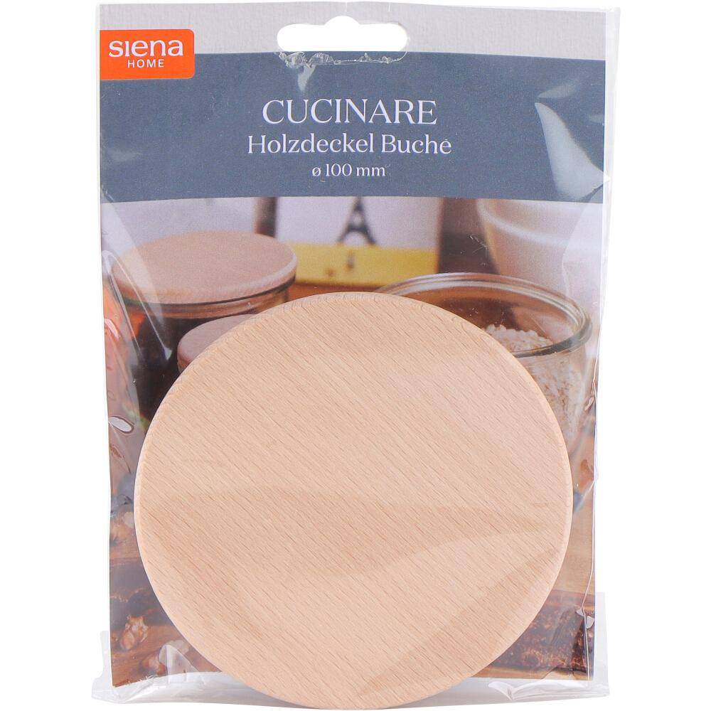 SIENA HOME Holzdeckel "Cucinare" 100 mm Weck, Buche mit Silikonring