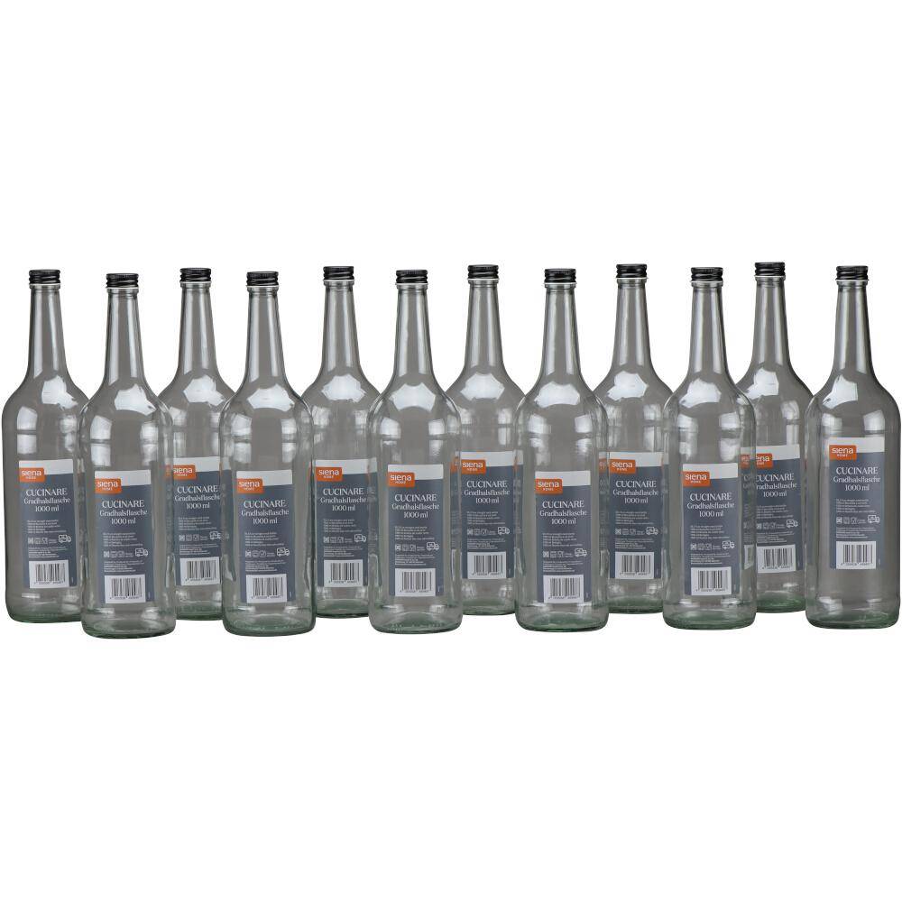 SIENA HOME Gradhalsflasche "Cucinare" 1,0 l rund, Verschraubung