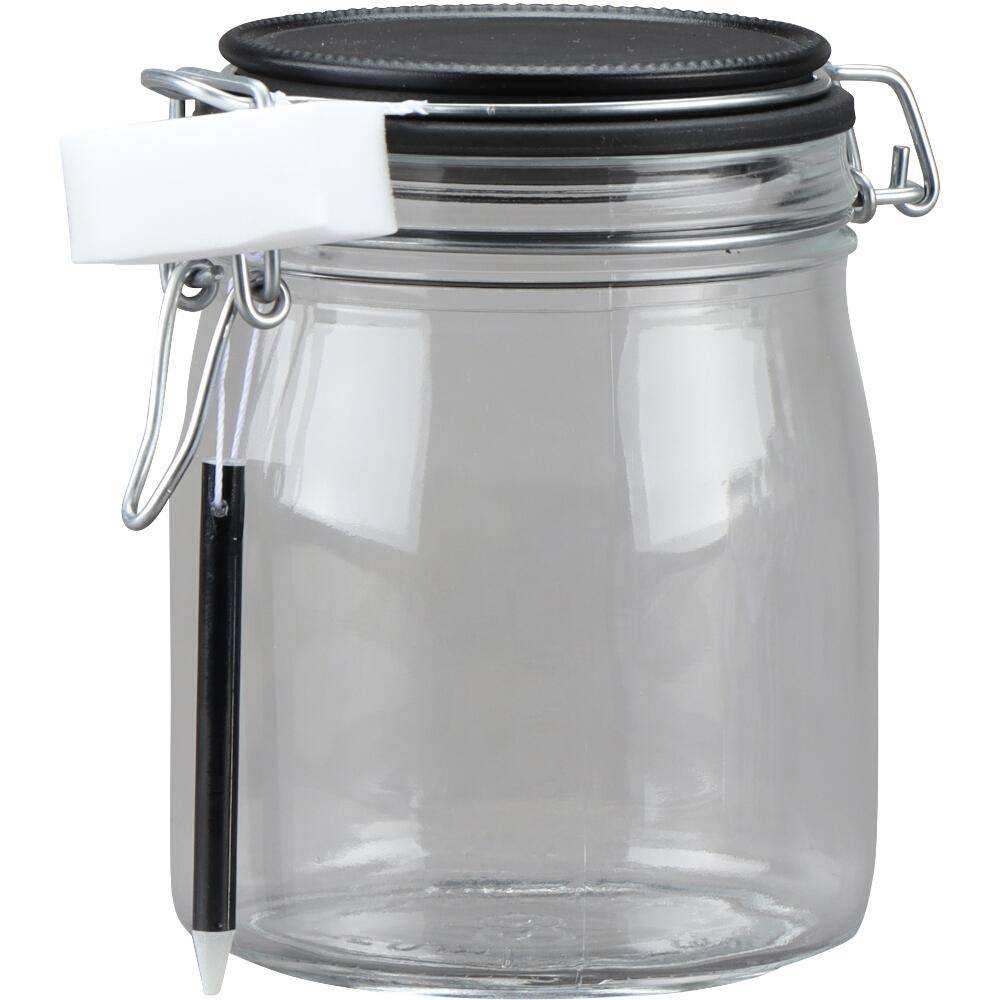 SIENA HOME Drahtbügel-Glas "Cucinare" 750 ml mit Stift & Schwamm