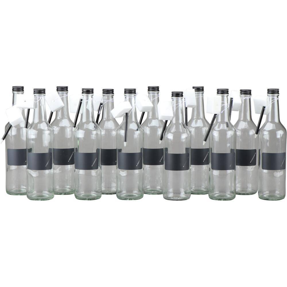 SIENA HOME Gradhalsflasche "Cucinare" 500 ml mit Stift & Schwamm