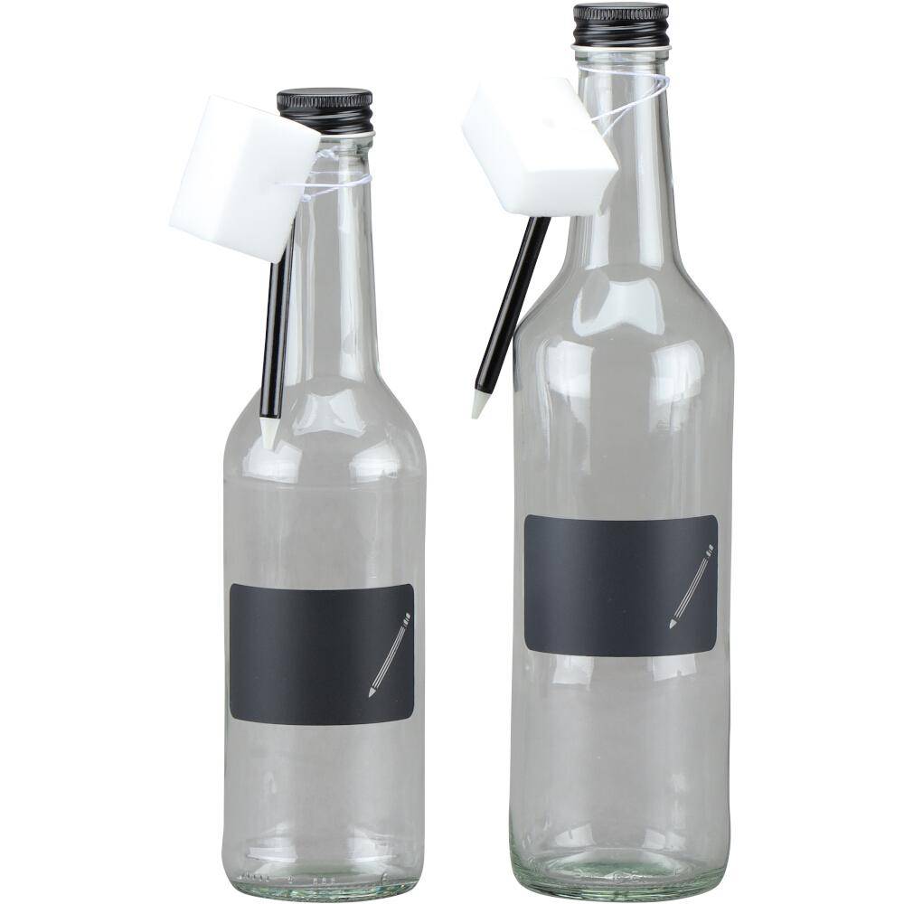 SIENA HOME Gradhalsflasche "Cucinare" 350 ml mit Stift & Schwamm