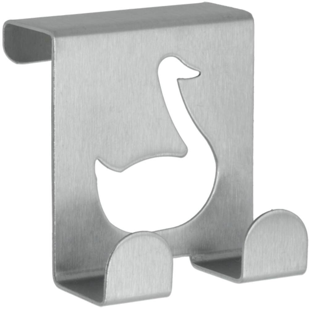 Metaltex Türdoppelhaken Dekor Edelstahl