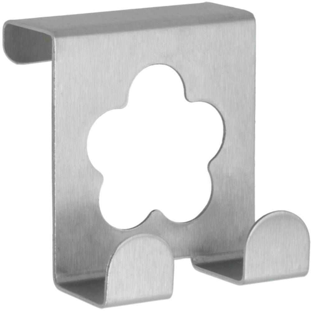 Metaltex Türdoppelhaken Dekor Edelstahl