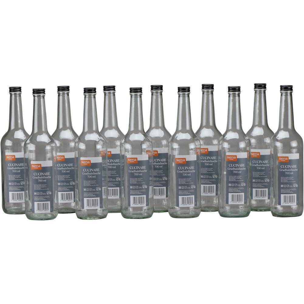 SIENA HOME Gradhalsflasche "Cucinare" 700 ml rund, Verschraubung