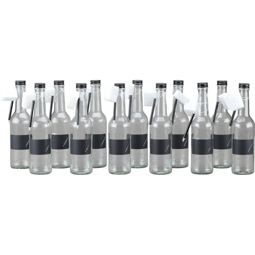 SIENA HOME Gradhalsflasche "Cucinare" 350 ml mit Stift & Schwamm