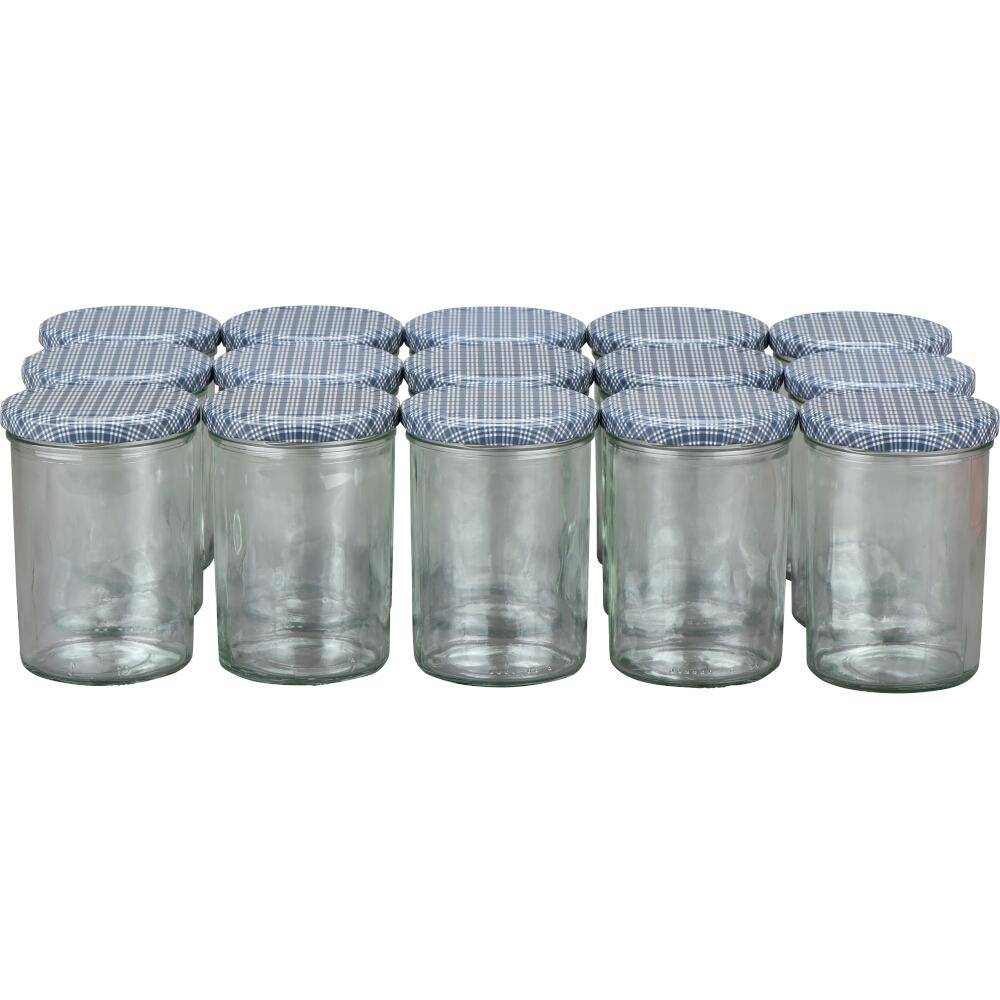 SIENA HOME Sturz-Glas "Cucinare" 2TO440 blau/weiß, TwistOff 440 ml