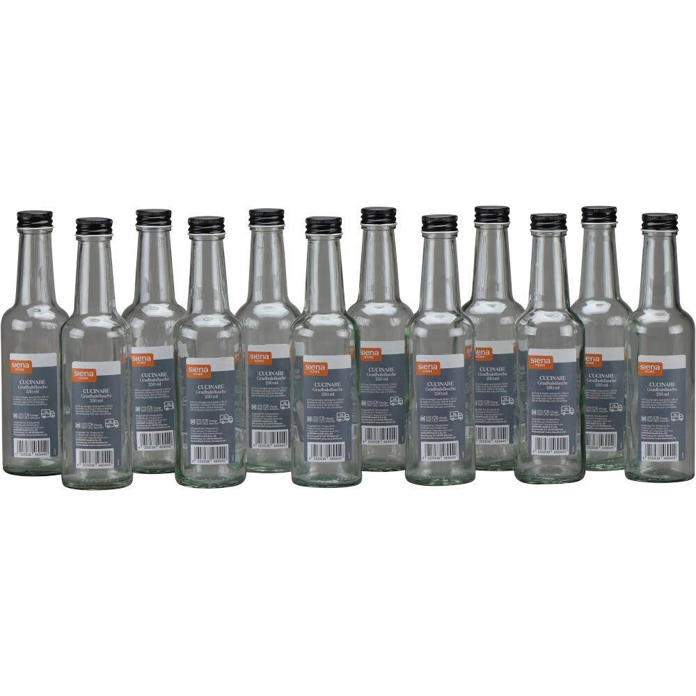 SIENA HOME Gradhalsflasche "Cucinare" 250 ml rund, Verschraubung