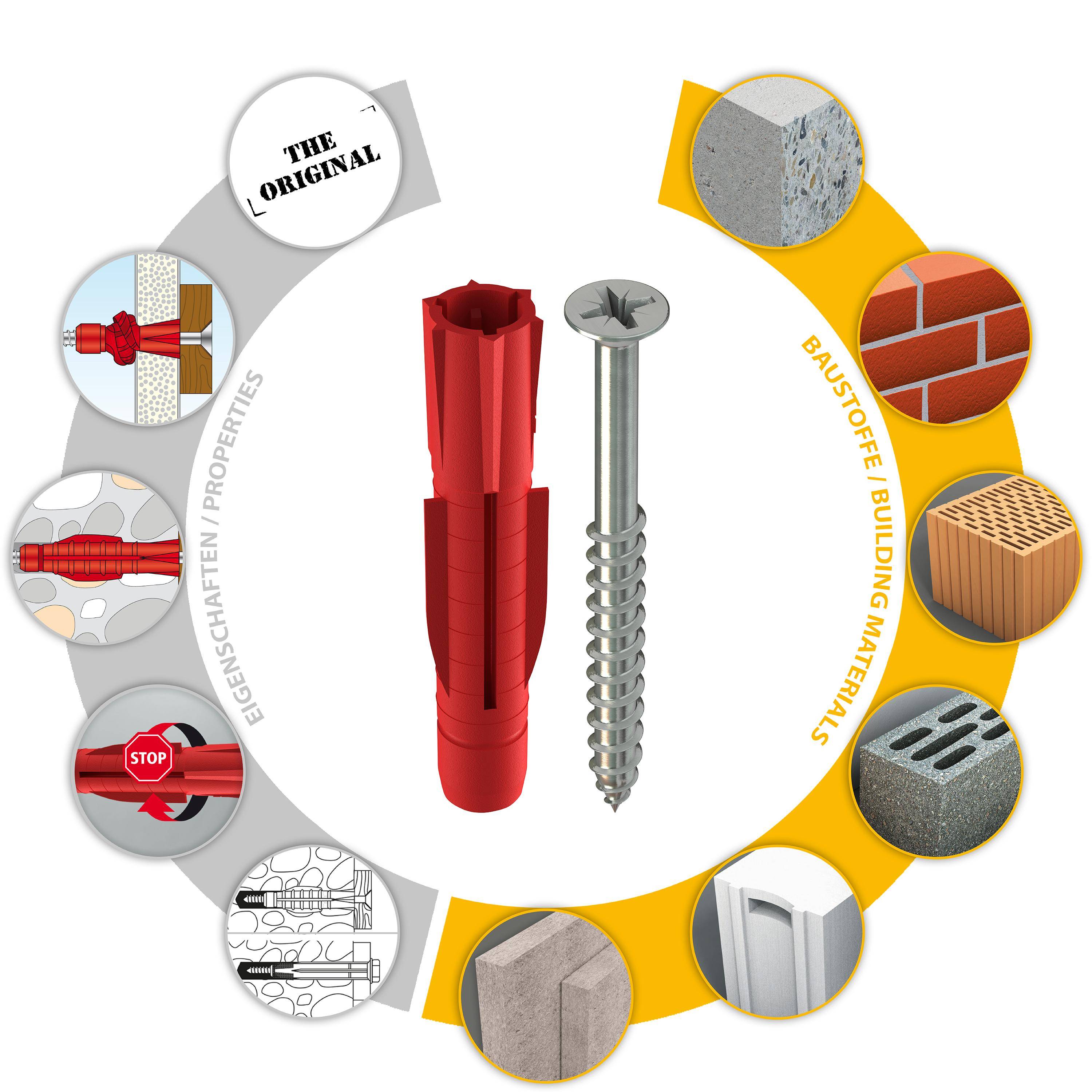 TOX Allzweckdübel Tri 10x61 mm + Schraube