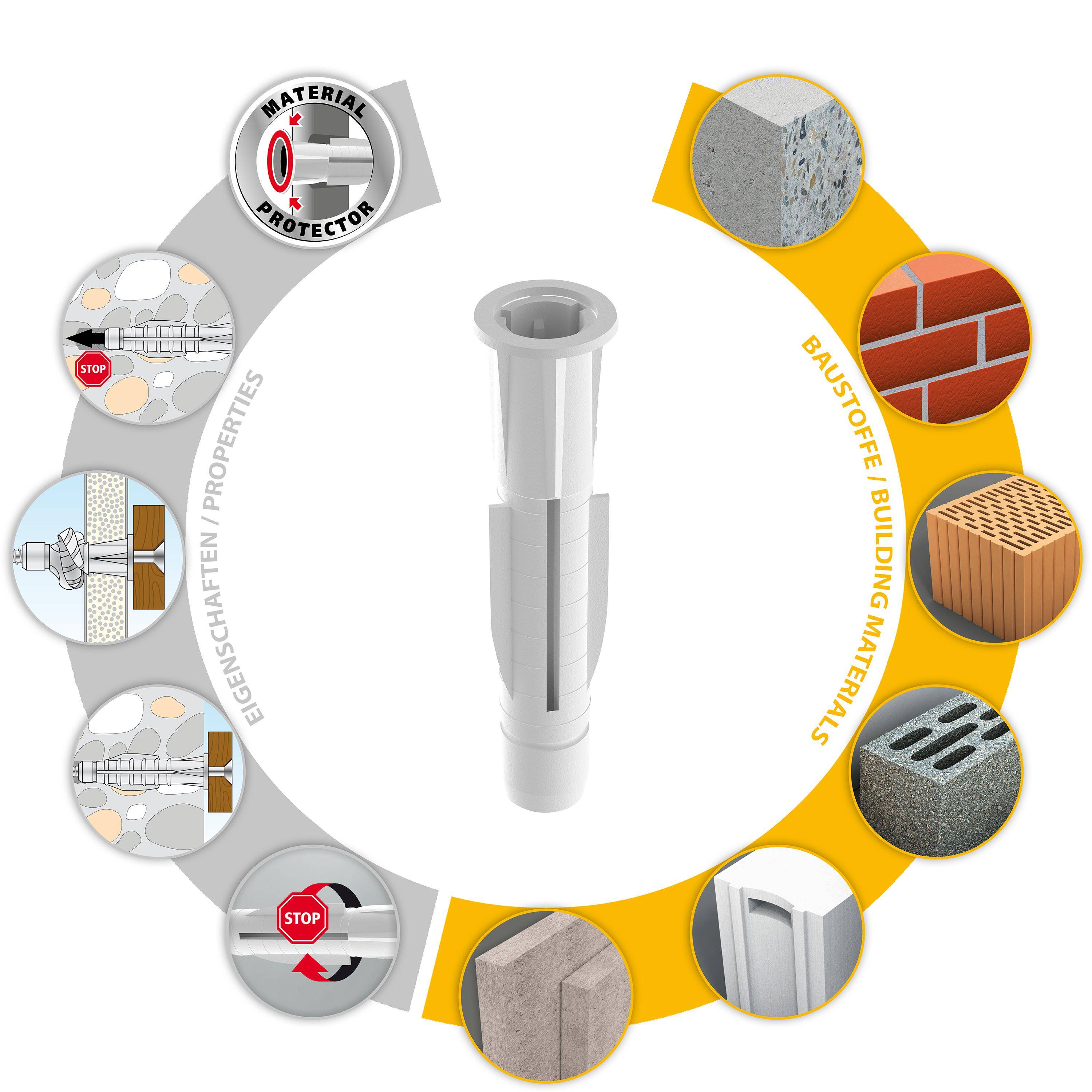 TOX Allzweckdübel Trika 6x51 mm