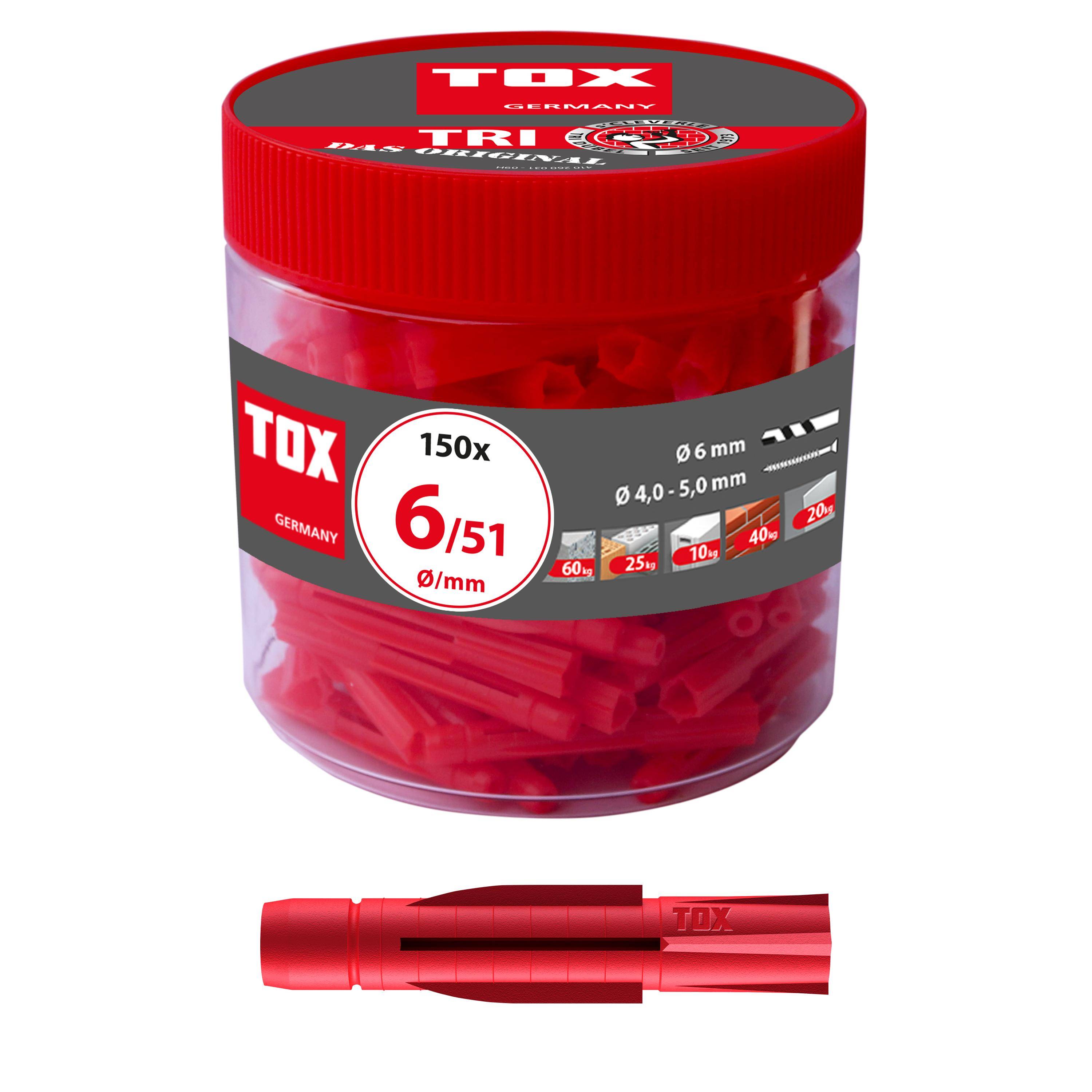 TOX Allzweckdbel Tri 6x51 mm in Runddose