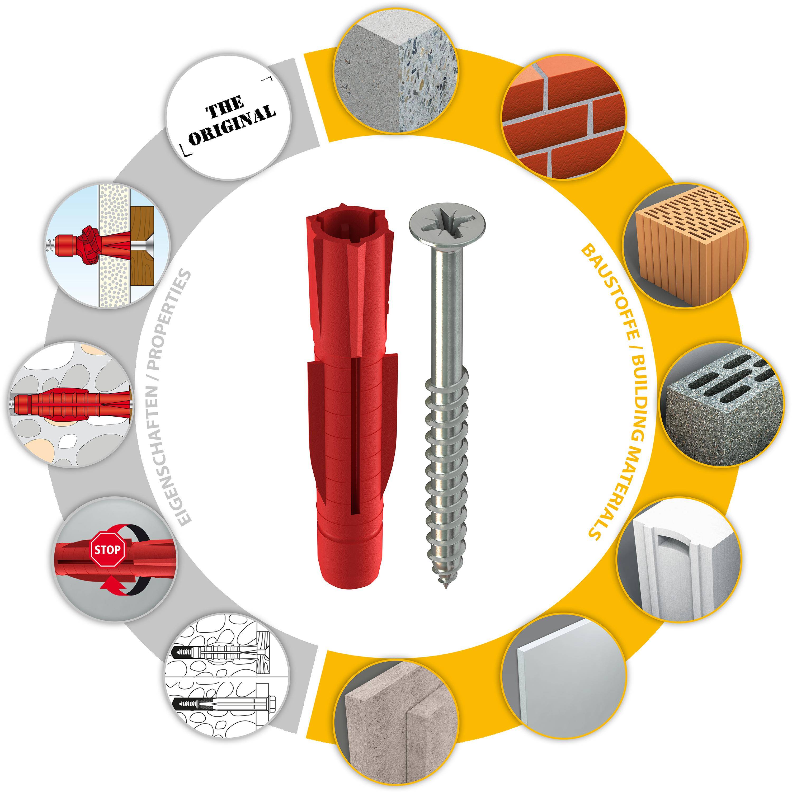 TOX Allzweckdübel Tri 8x51 mm + Schraube